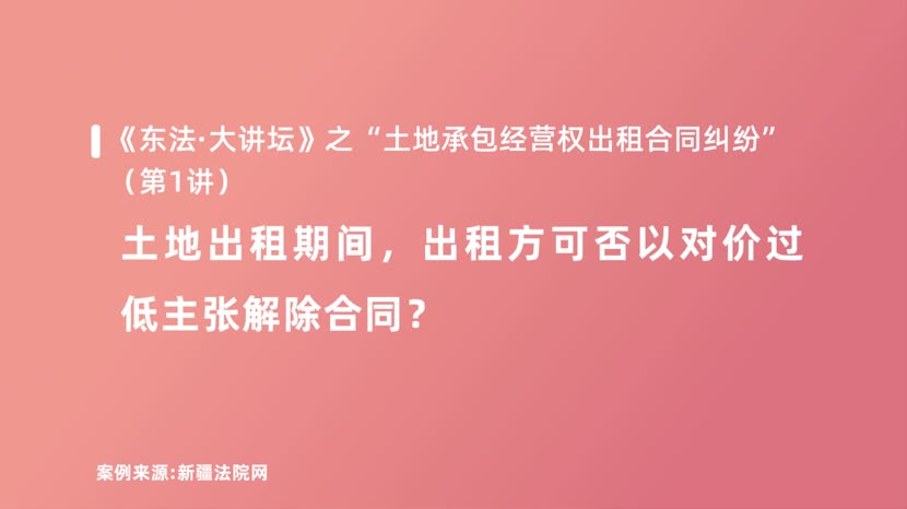 土地出租期间，出租方可否以对价过低主张解除合同？